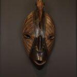 Handcrafted Wooden African Mask Horse Face Design