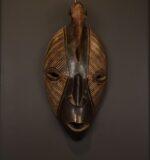 Handcrafted Wooden African Mask Horse Face Design