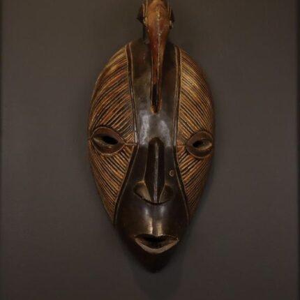 Handcrafted Wooden African Mask Horse Face Design