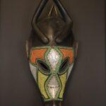 Handcrafted African Mask Long Striking Face