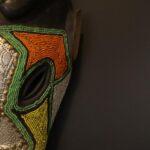 Handcrafted African Mask Long Striking Face