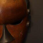 Authentic African Face Mask, Hand-Carved Wooden Wall Sculpture, Decorative Art Piece