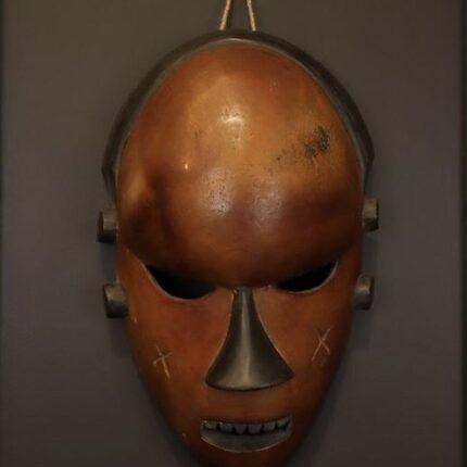 Authentic African Face Mask, Hand-Carved Wooden Wall Sculpture, Decorative Art Piece