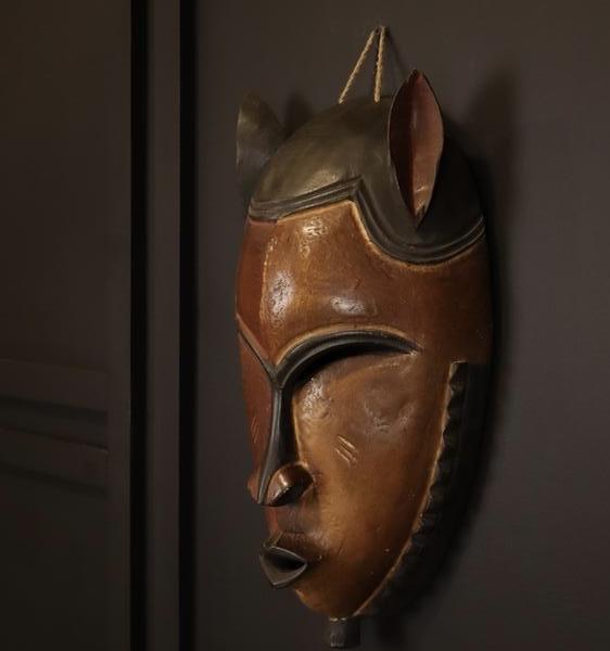 Authentic Hand-Carved African Mask