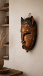 Authentic Hand-Carved African Mask