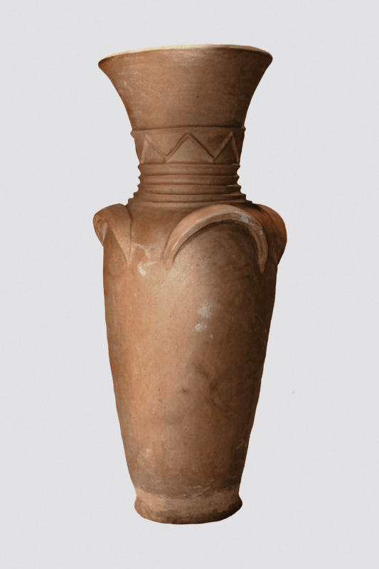 Handcrafted African Ceramic Vase Cameroon, Unique Artisan Decor for Indoor and Outdoor Spaces dimensions guide