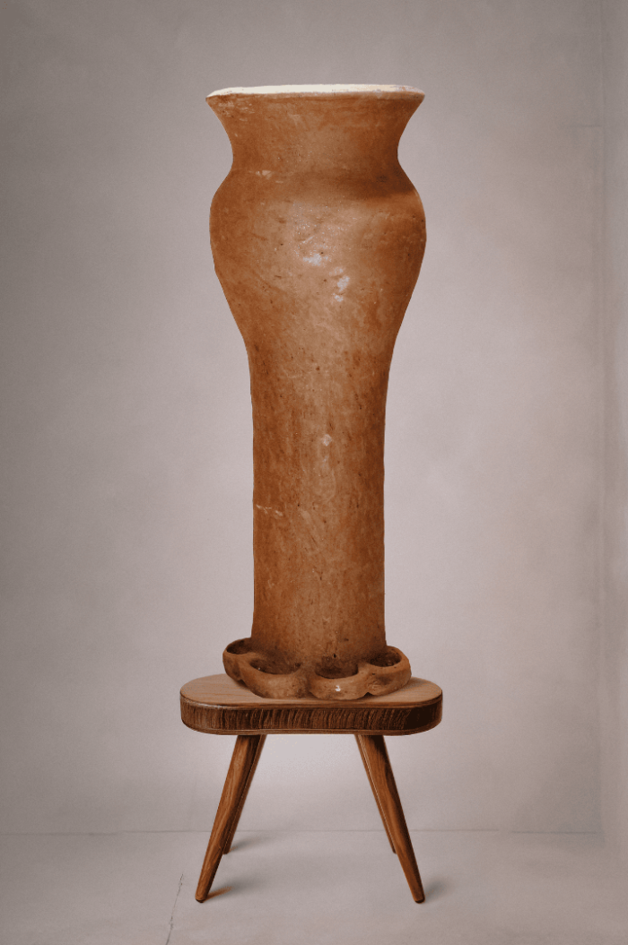 Handmade African Pottery Vase Chad