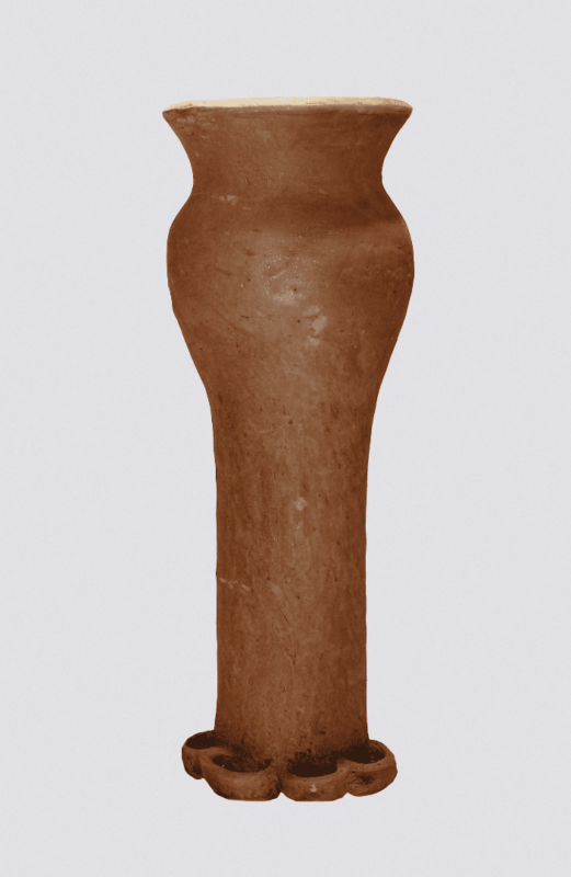 Handmade African Pottery Vase Chad, Indoor/Outdoor Authentic Ceramic Art, Elegant Decorative Accent dimensions guide