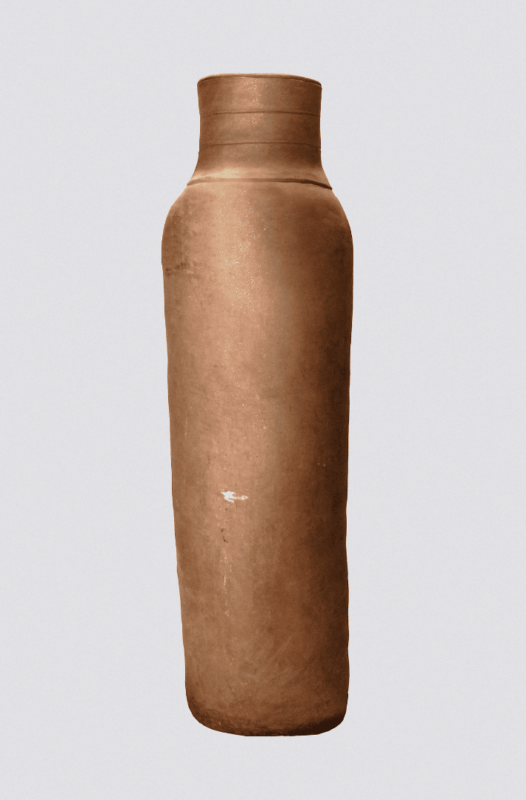 Handcrafted Clay Flower Vase Zambia, Elegant Tapered Indoor/Outdoor Pot, African Decorative Planter dimensions guide