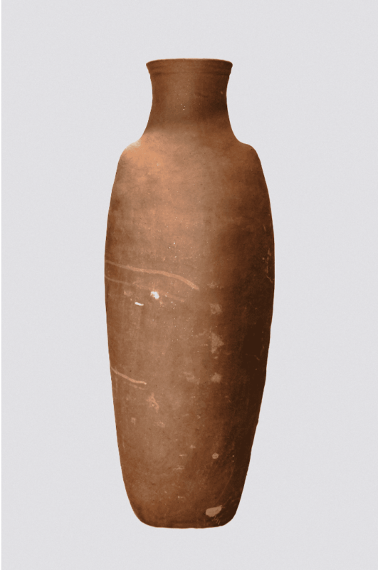 Artisan African Oval Ceramic Vase Malawi, Handcrafted Indoor/Outdoor Decor, Ideal for Floral Arrangements dimensions guide