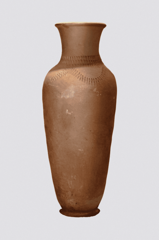 Handmade Clay Flower Vase Kenya, Gently Tapered Indoor/Outdoor Pot, Decorative Planter dimensions guide