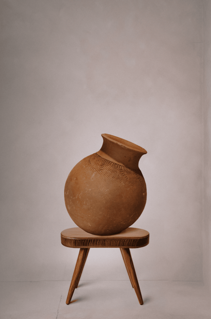 Handmade Clay Flower Vase
