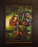 Headwrap Allure Framed Canvas