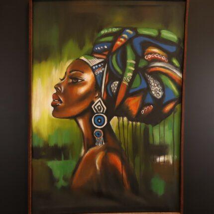 Headwrap Allure Framed Canvas