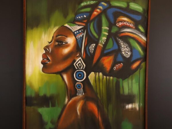 Headwrap Allure Framed Canvas