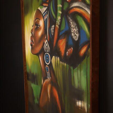 Headwrap Allure Framed Canvas