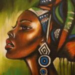 Headwrap Allure Framed Canvas