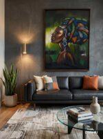 Headwrap Allure Framed Canvas