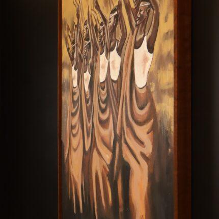 Voices of the Savannah – African Dance Canvas Art