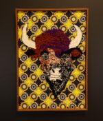 The Sacred Bull – African Textile Wall Art