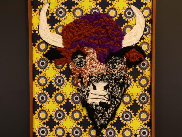 The Sacred Bull – African Textile Wall Art