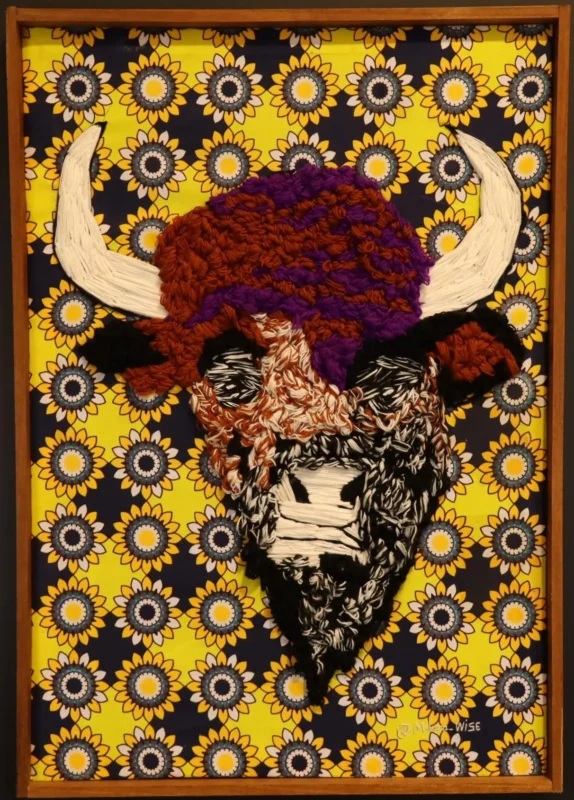 The Sacred Bull – African Textile Wall Art Canvas dimensions guide