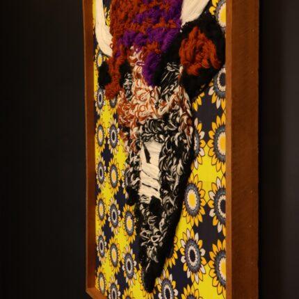 The Sacred Bull – African Textile Wall Art
