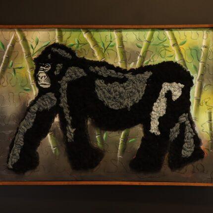 Silverback's Stride Framed Canvas