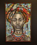 Metallic Queen Canvas with Frame
