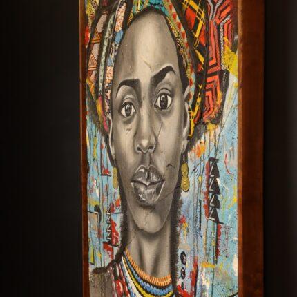 Metallic Queen Canvas with Frame