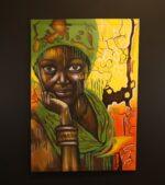 Savanna Eyes – African Girl Portrait Canvas Art