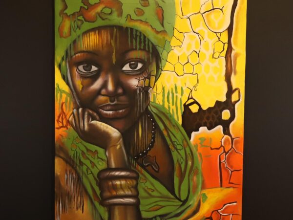 Savanna Eyes – African Girl Portrait Canvas Art