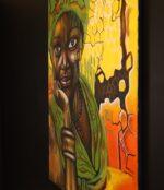 Savanna Eyes – African Girl Portrait Canvas Art