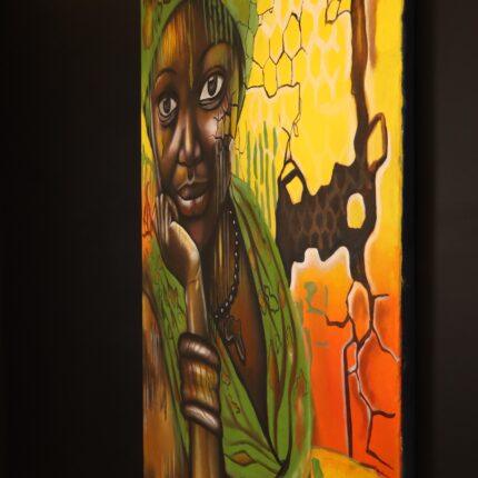 Savanna Eyes – African Girl Portrait Canvas Art