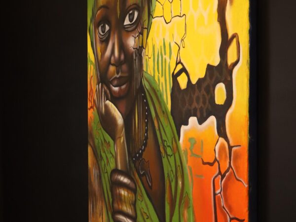 Savanna Eyes – African Girl Portrait Canvas Art
