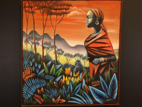Amani of the Sunset Plains – African Woman Canvas Art