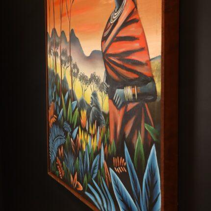 Amani of the Sunset Plains – African Woman Canvas Art