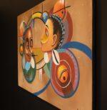 Sisterhood in Harmony – Abstract African Canvas Art