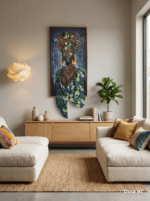 Kijani Queen – African Woman Mixed-Media Canvas Art