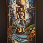 Grace of the River – African Water Bearer Canvas Art
