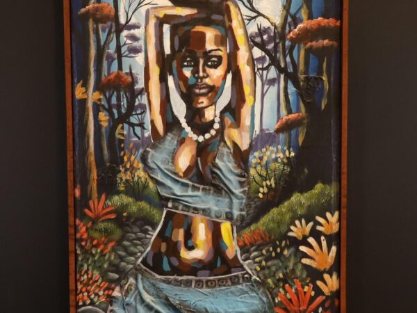 Grace of the River – African Water Bearer Canvas Art