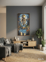 Grace of the River – African Water Bearer Canvas Art