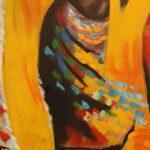 Rhythm of the Flame – African Women Dance Canvas Art
