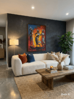 Rhythm of the Flame – African Women Dance Canvas Art