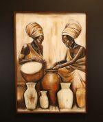 Hands of Heritage – African Women Pottery Canvas Art