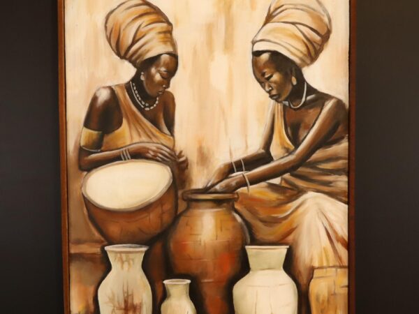 Hands of Heritage – African Women Pottery Canvas Art