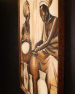 Hands of Heritage – African Women Pottery Canvas Art