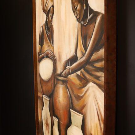 Hands of Heritage – African Women Pottery Canvas Art