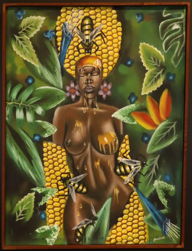 Honey Spirit – African Botanical Art Painting dimensions guide