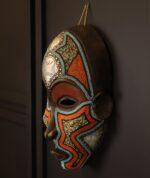 Beaded Spirit Mask – African Tribal Wall Décor